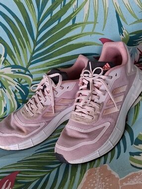 adidas Light Pink Athletic Running Sneakers